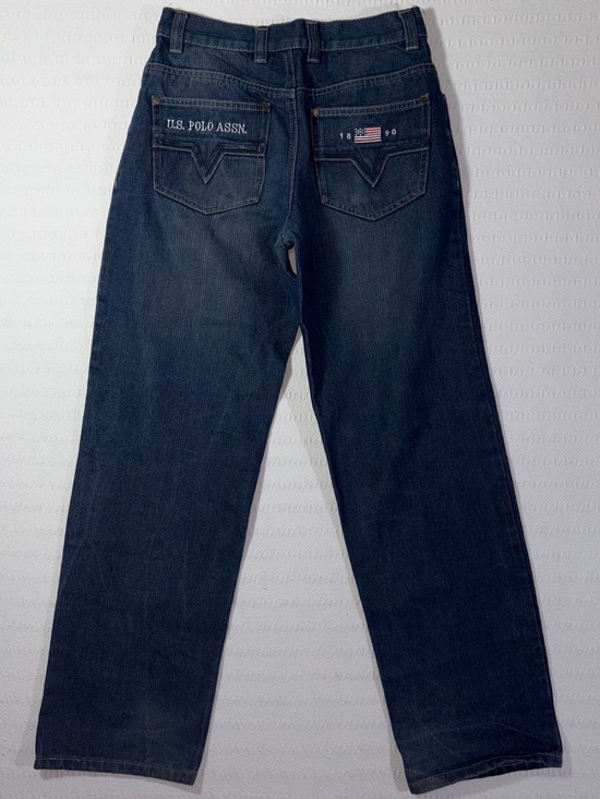 U.S. Polo Assn. Denim - Vintage US Polo Assasin Embroidered High Rise Straight Jeans Size 26 Western